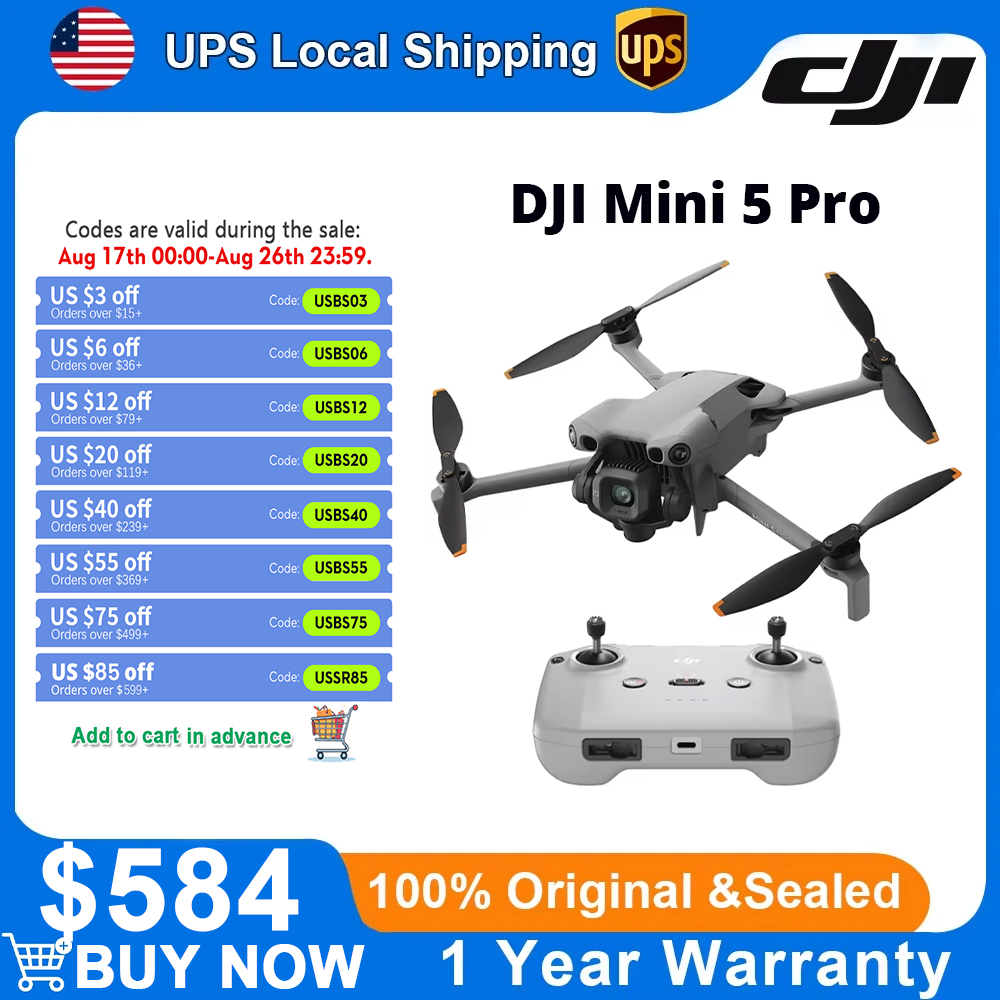 Drone Camera Vlog - DJI Mini 5 Pro Ultralight Drone