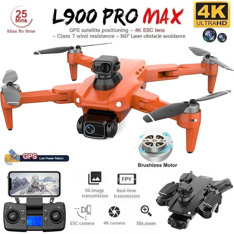 L900 Pro MAX GPS Drone 4K Prof - Drone Camera Professional recension och pris