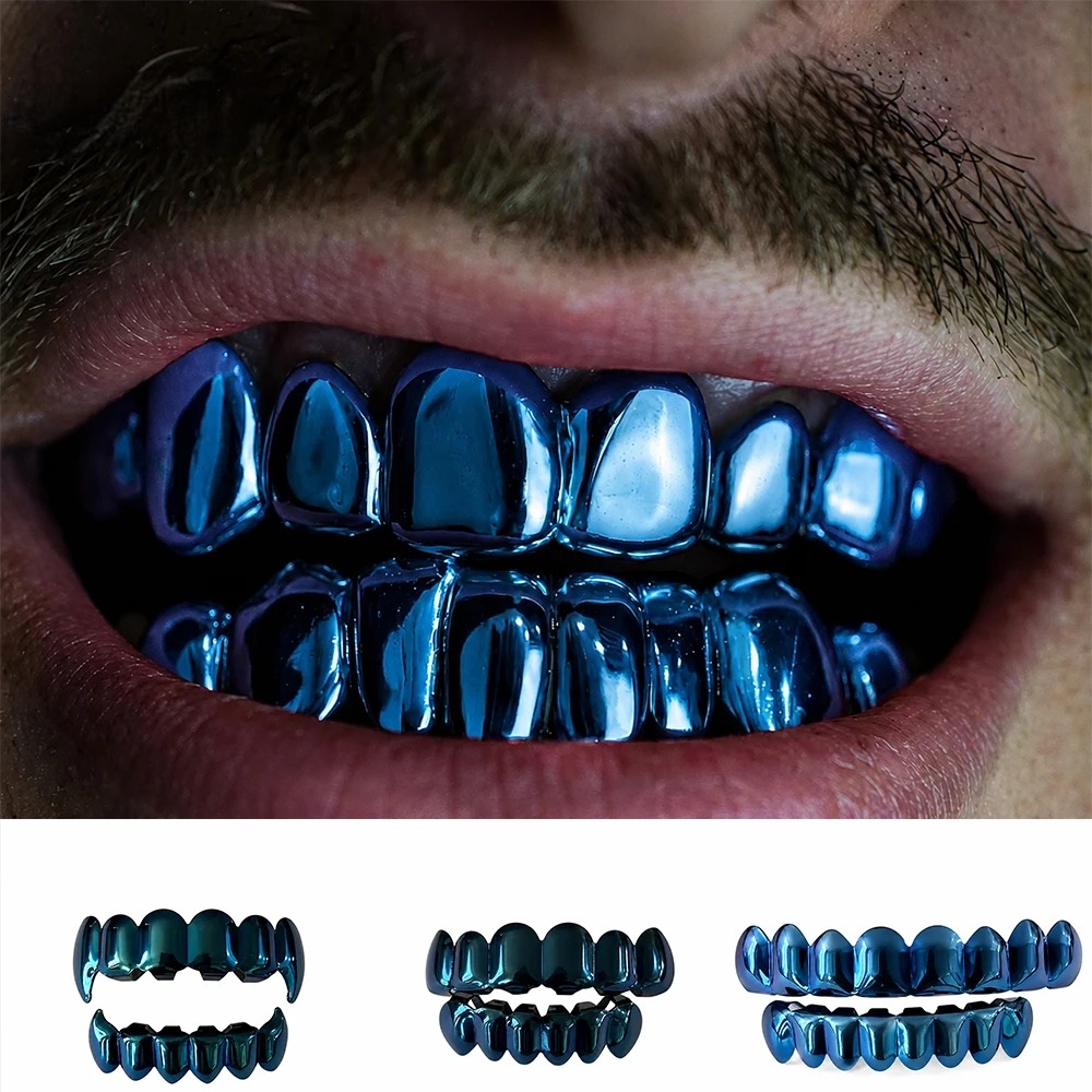 Drak Blue Color Hip Hop Grillz - Drone Camera Stabilized recension och pris